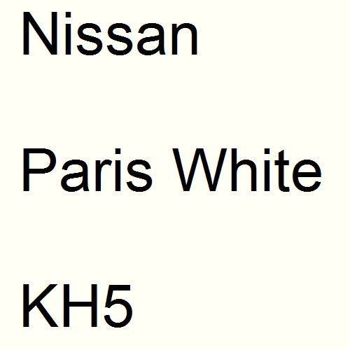 Nissan, Paris White, KH5.